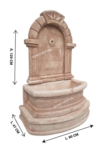 Fontana muro parete vasca - a,