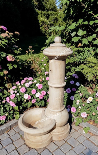 Fontana colonna giardino - a,