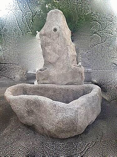Fontana con vasca giardino - con,