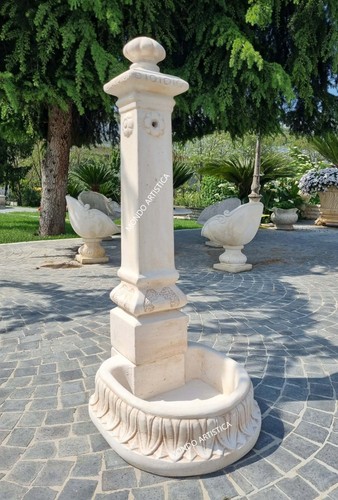 Fontana colonna con - colonna, vasca