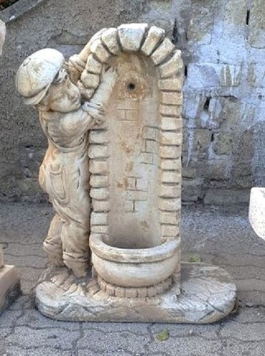 Fontana bambino bimbo statua - bambino,