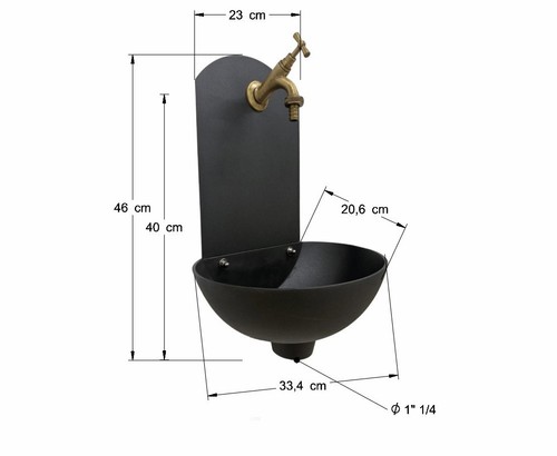 Fontana muro giardino - muro, da