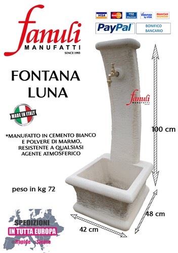 Fontana moderna luna curva - moderna,